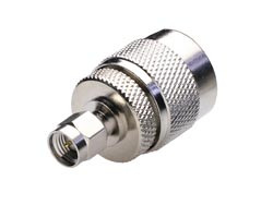 [1636AVA] Conector Adaptador SMA Macho - N Macho. Aislante Teflón. Mod. 1636