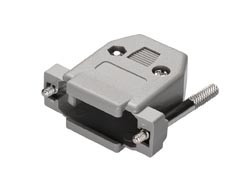 Carcasa para conector SUB-D 9 contactos plástica tornillos largos. Mod. CON910