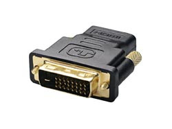 [1957A0558AVA] Conector Adaptador DVI-D Macho - HDMI Hembra 19P Tipo A. Mod. AD0010BK