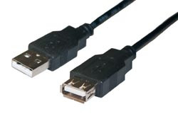 Conexión USB. Macho A - Hembra A. 5 metros. Mod. WIR077