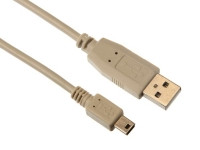 Conexión USB. Macho A - mini USB Macho B. 2 metros. Mod. 1996-A