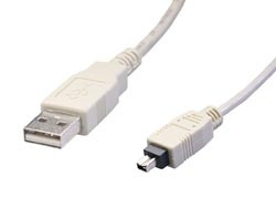 Conexión Firewire IEEE1394 4 pin Macho a USB Macho A. 2 metros. Mod. 1997-A