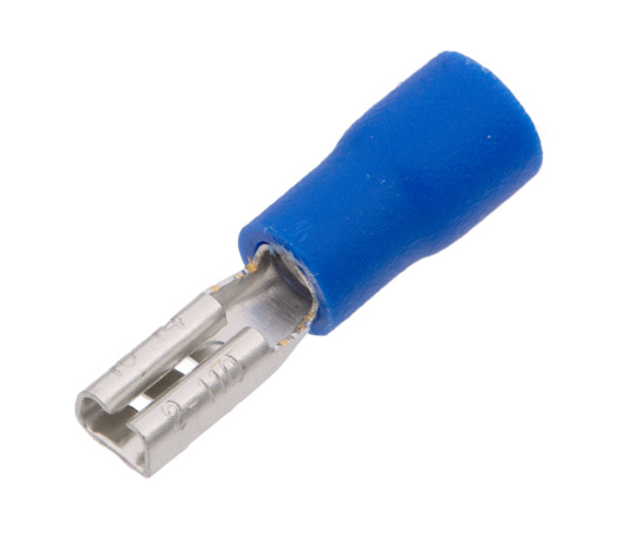 Terminal faston hembra 2.8mm aislado azul. Mod. 2040135