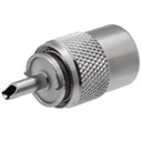 Conector UHF PL macho roscar RG-213 PTFE. Mod. 1806
