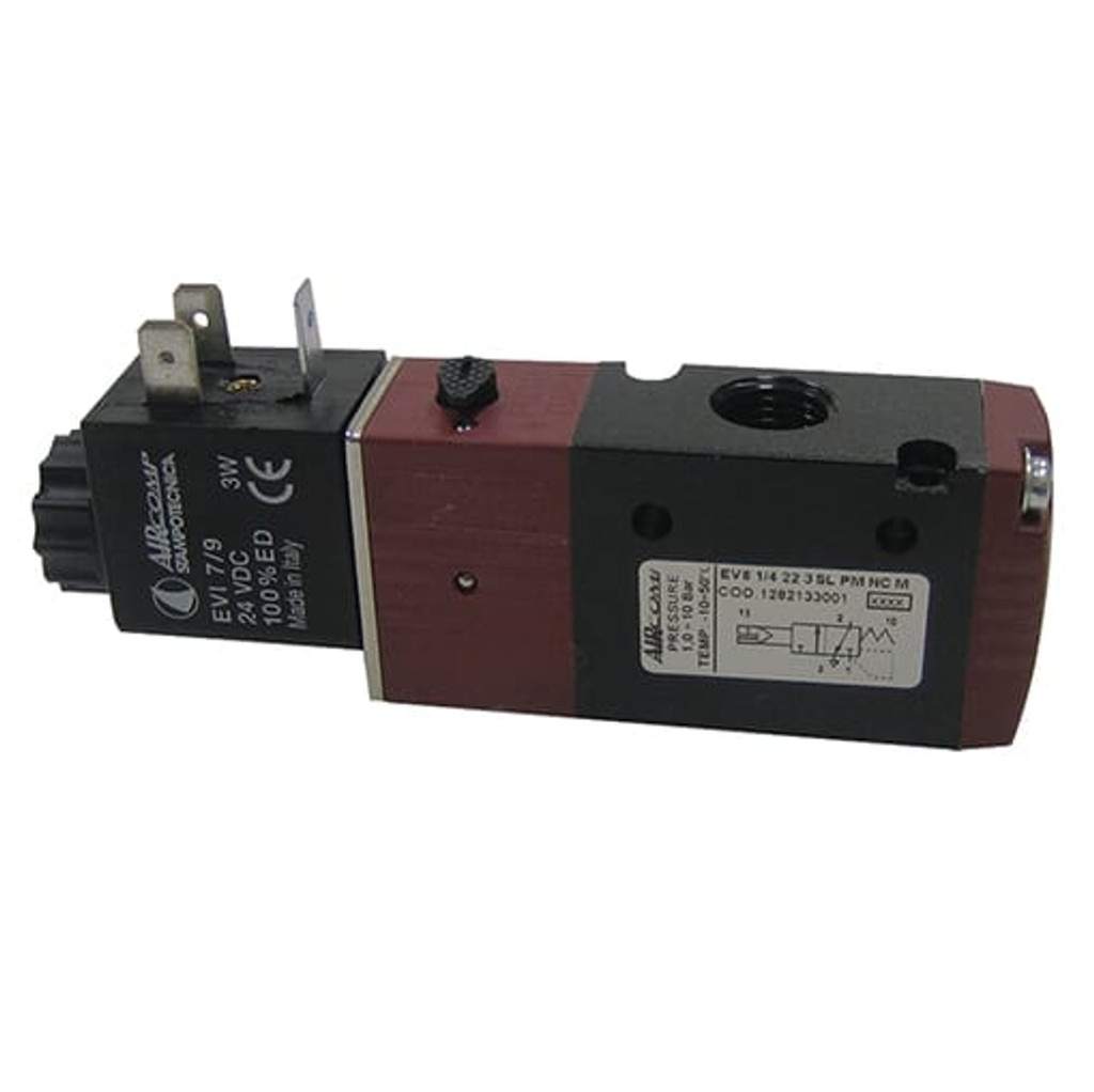 Electroválvula EV8 1/4 5/2 monoestable. Mod. EV8184-225SLPM00