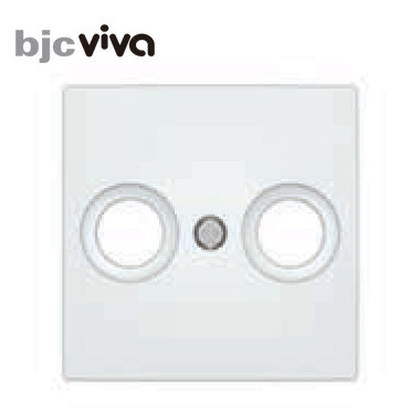 Tapa toma television blanco polar BJC serie Viva 23330