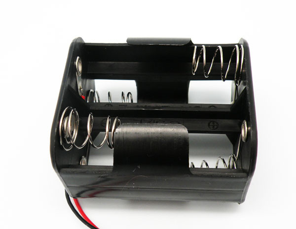 [2529ELG] Portapilas para 4xR14 tipo C con cable  2529