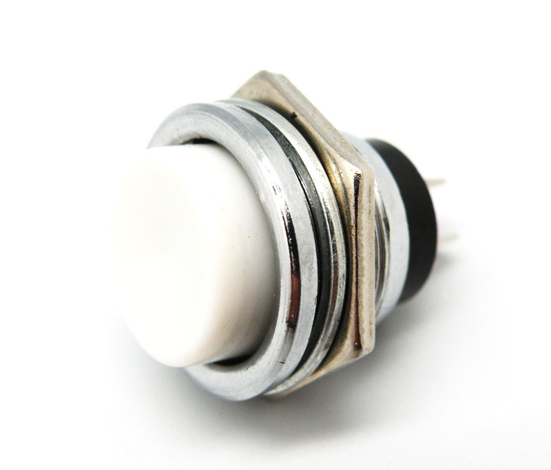 [2688ELG] Pulsador normalmente abierto 125V 3A color blanco