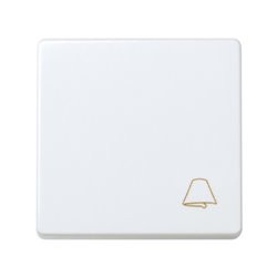Pulsador campana neutro blanco nieve SIMON 27. Mod. 27150-65