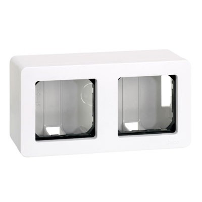 Caja 2 elementos superficie mecanismos Simon 27. Mod. 27821-35