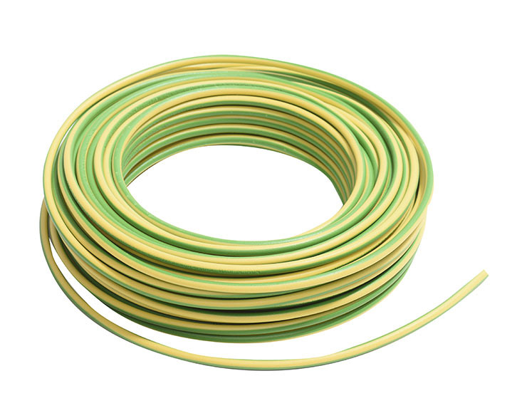 HILO DE LINEA FLEXIBLE LIBRE DE HALOGENOS 1.5 AMARILLO/VERDE. MOD. LH1.5AVIBC