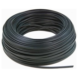 HILO DE LINEA FLEXIBLE LIBRE DE HALOGENOS 4 MM  NEGRO. MOD. LH4NIBC