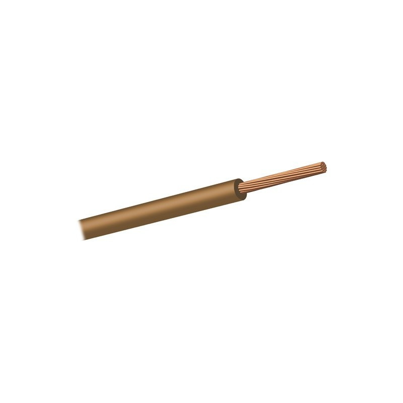 [2973ROD] Hilo de línea flexible libre de halógenos 6mm2 Marrón. Mod. LH6M