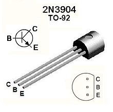Transistor NPN NPN 60V/0,2A/0,625W. Mod. 2N3904