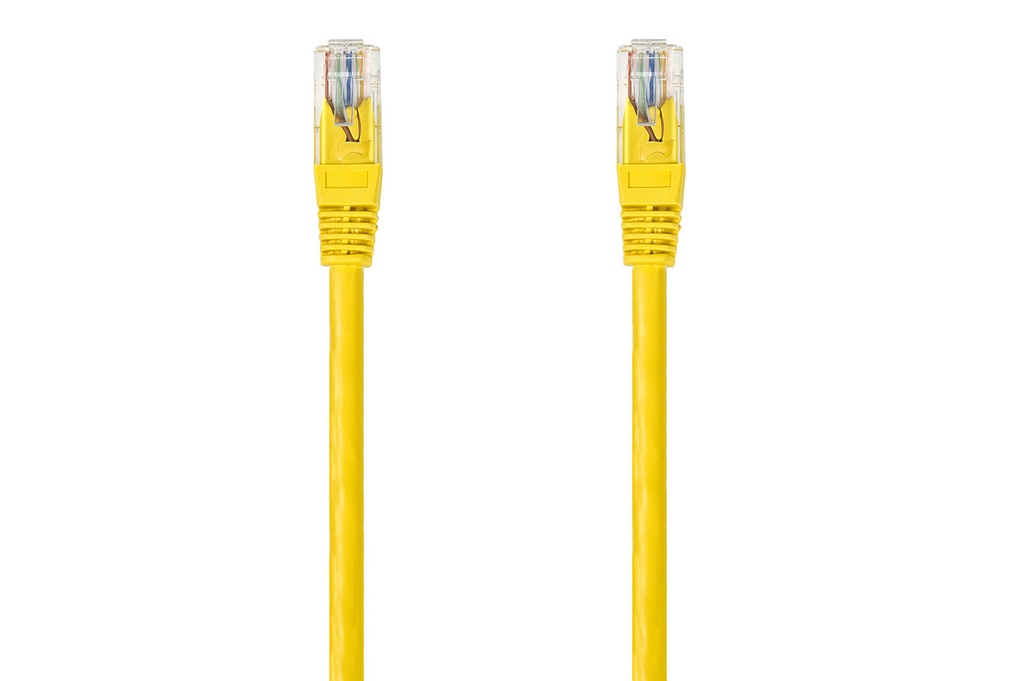 Conexión UTP Cat 5e color amarillo 0.5 metros. Mod. 308400