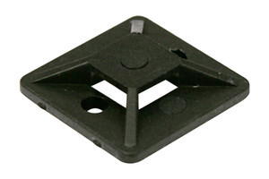 [31666NEDH] Base adhesiva brida 18x18 mm negra. Mod. BRF1919N
