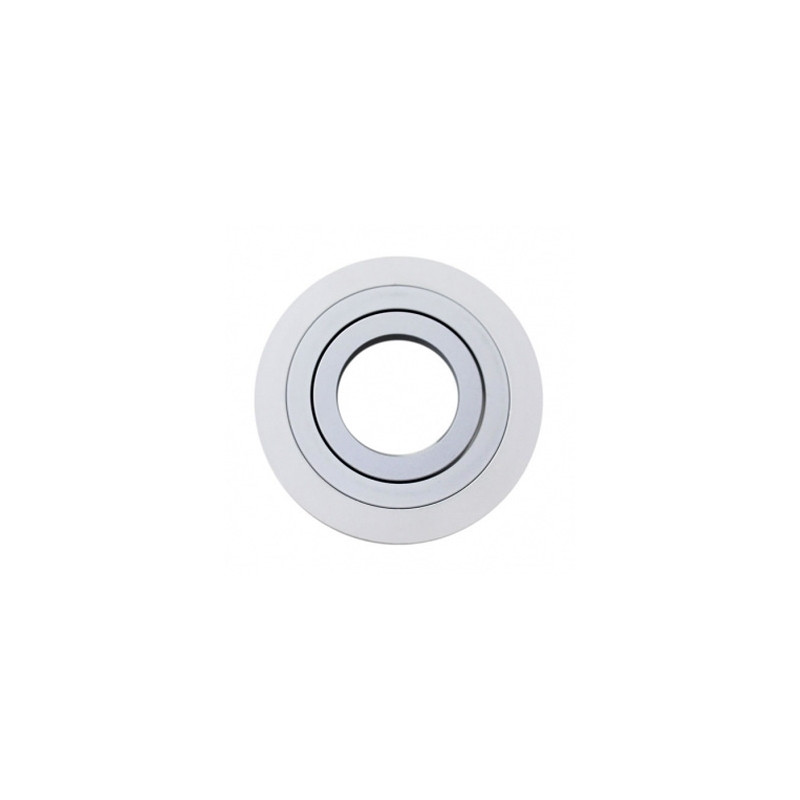 ARO EMPOTRABLE ALUMINIO RAYADO BLANCO BASCULANTE REDONDO. MOD. 325BL