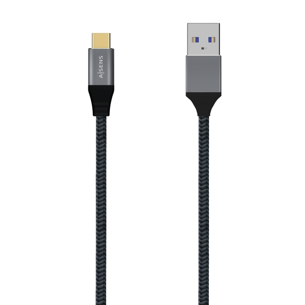 Cable USB 3.1 10Gbps con conector tipo USB-C aluminio 1 metro. Mod. QCHPRA2