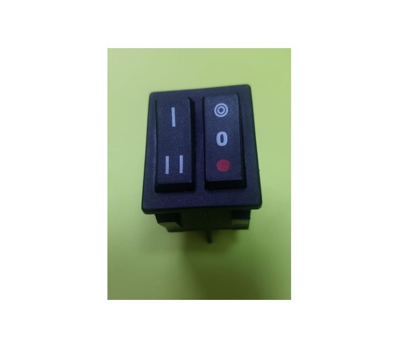 Interruptor doble brasero calor negro B-Black FM. Mod. 342H26