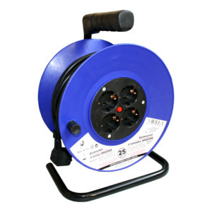 [36309EDH] Enrollacables de 15 m y 4 tomas con tierra 3x1.5mm2. Mod. 430014C