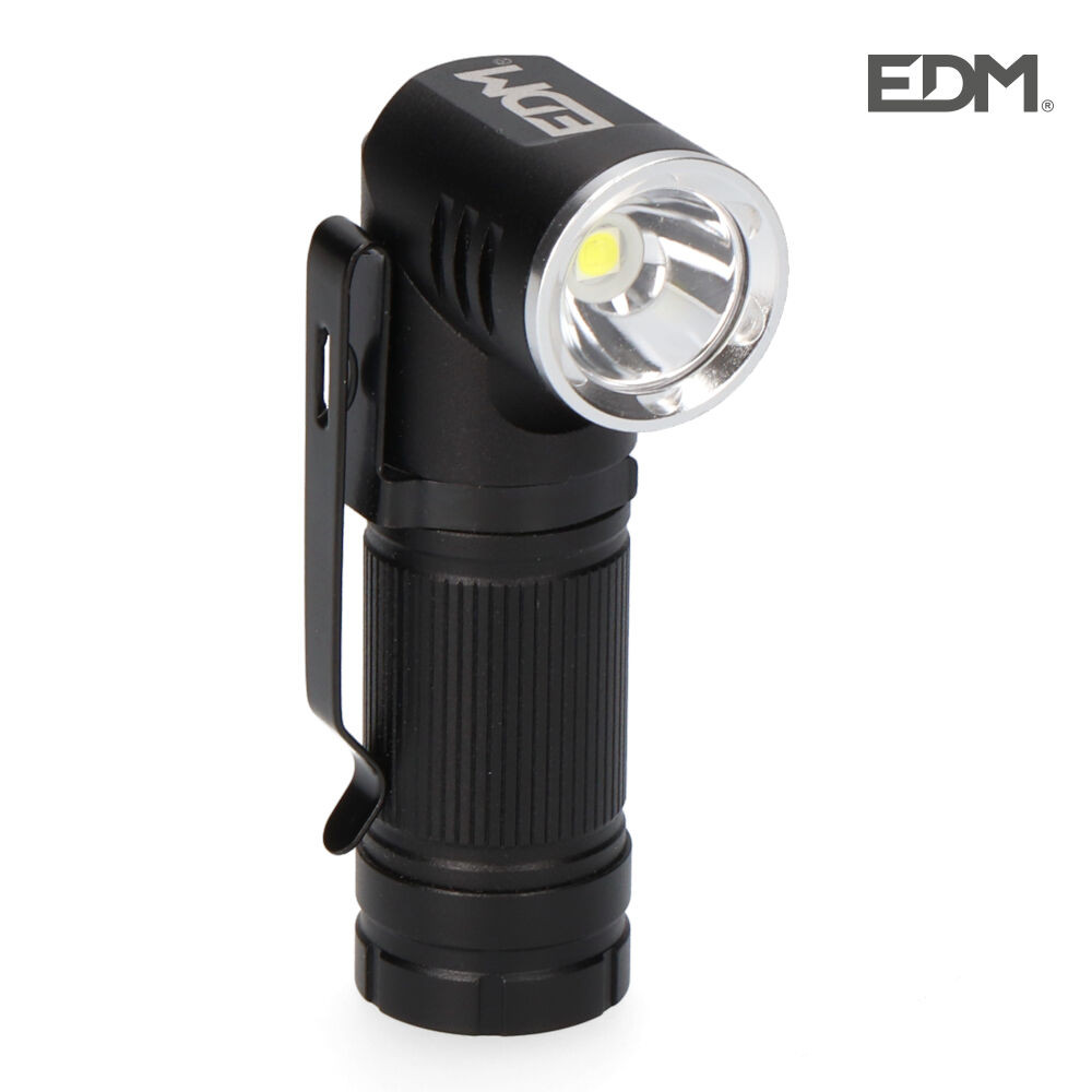 Mini linterna Led plegable recargable 450lm EDM. Mod. 36443