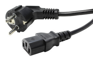 Conexión IEC320 C13 3x0.75mm2 1.8m negro. Mod. PW4000010