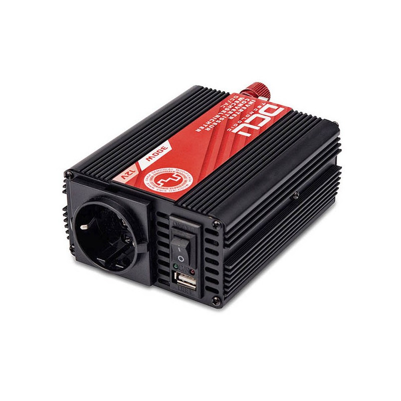 INVERSOR 24Vcc/230Vca 300w SENOIDAL MODIFICADA USB. Mod. 374124300M