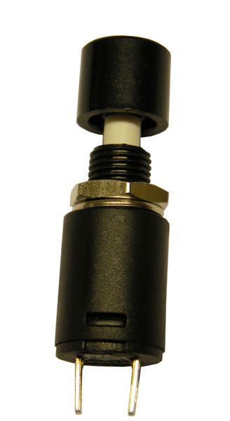 [3824N] PULSADOR, INTERRUPTOR ON-OFF, 125V. 3A (250V. 15A), COLOR NEGRO