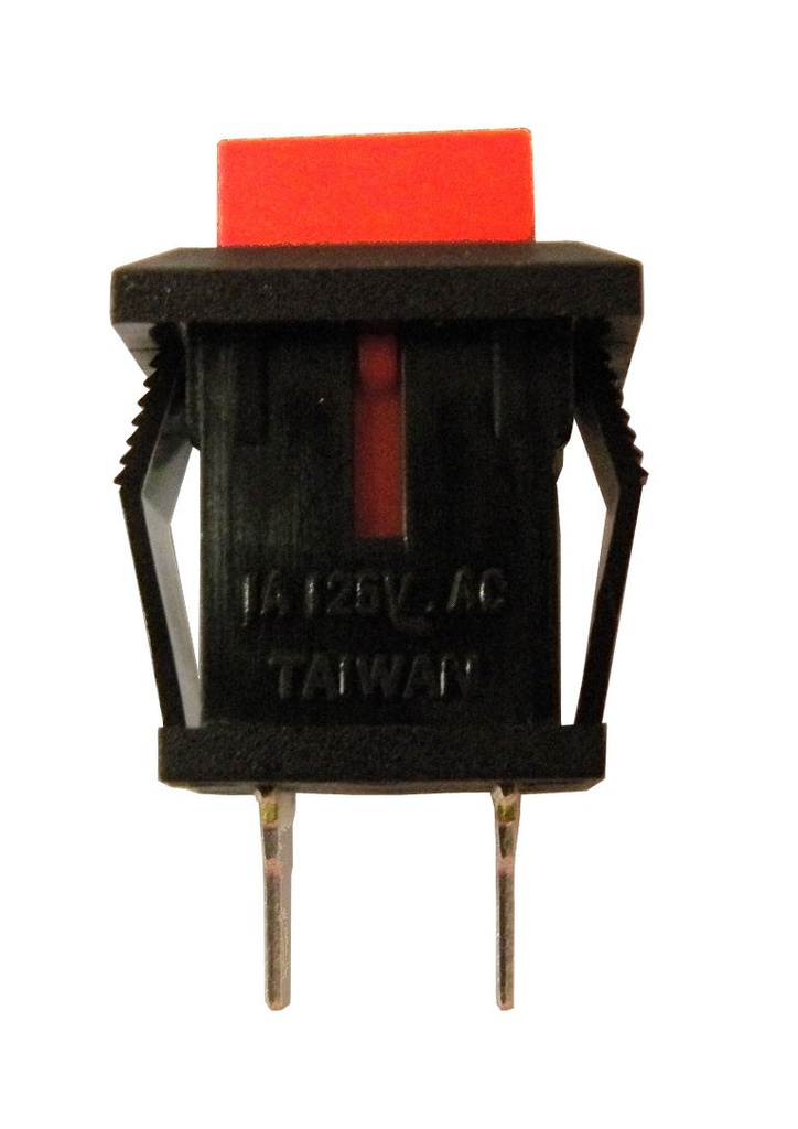 [3828NAELG] Pulsador cuadrado normanlmente abierto 125V 1A color naranja