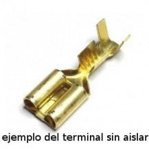 Terminal faston hembra 6.3mm sin aislar 1 a 2.5mm2. Mod. 109056