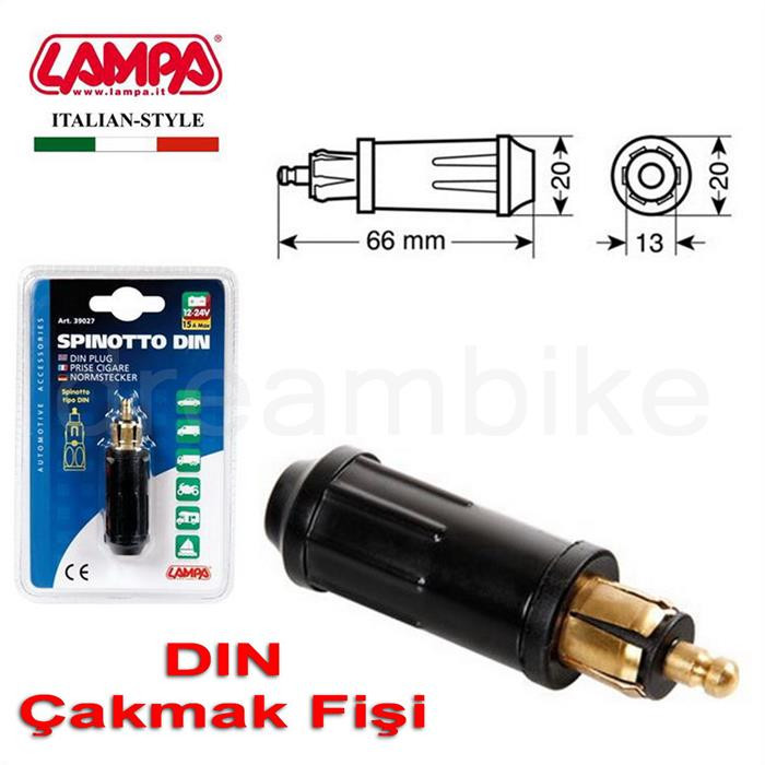 CONECTOR DIN MECHERO CAMION 12/24 15 AMPERIOS