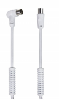 Cable Antena TV LTE 90º M-Recto H / Con Filtros Blancos 3m. Mod. 391085