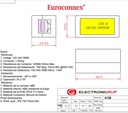 Adaptador RJ45 Cat.6 Hembra - Hembra. Mod. 4128