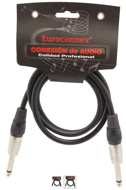 [43131ELG] Conexión mono Jack macho a Jack 6.3mm 1 metros. Mod. 43131