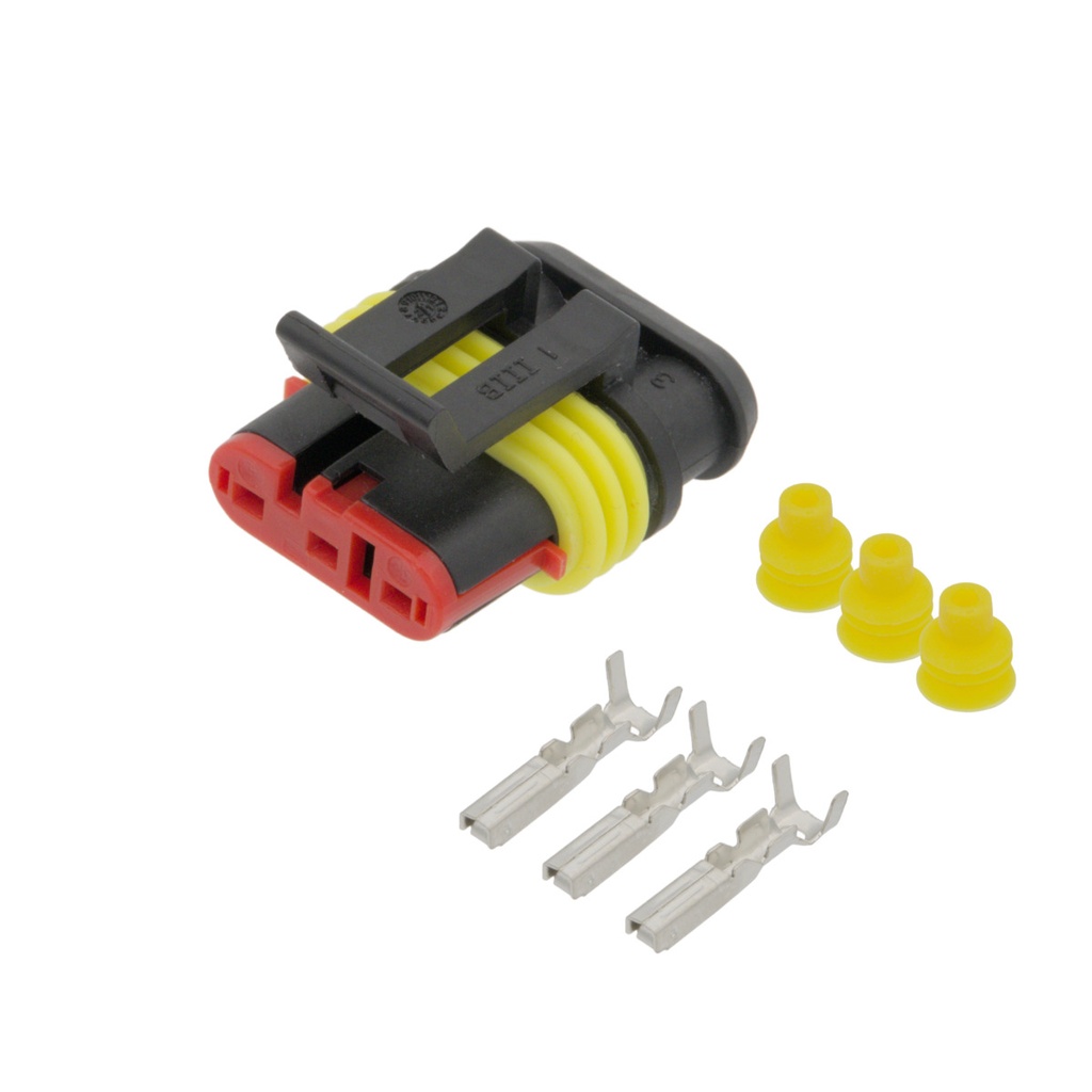 Pack conector SuperSeal Hembra 3 contactos. Mod. 2040311