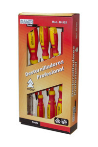 Kit destornilladores profesional 8 piezas. Mod. 46.525