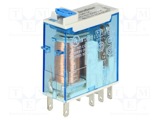 [46529024004TME] Relé electromagnético DPDT Uinductor 24VCC 8A/250VAC 15A. Mod. Mod. 46.52.9.024.004