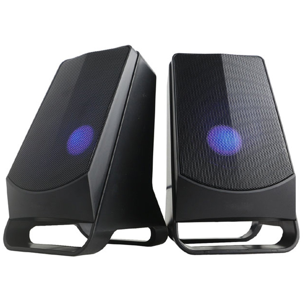 Altavoz ordenador 2.0 5W USB Azul. Mod. 4922