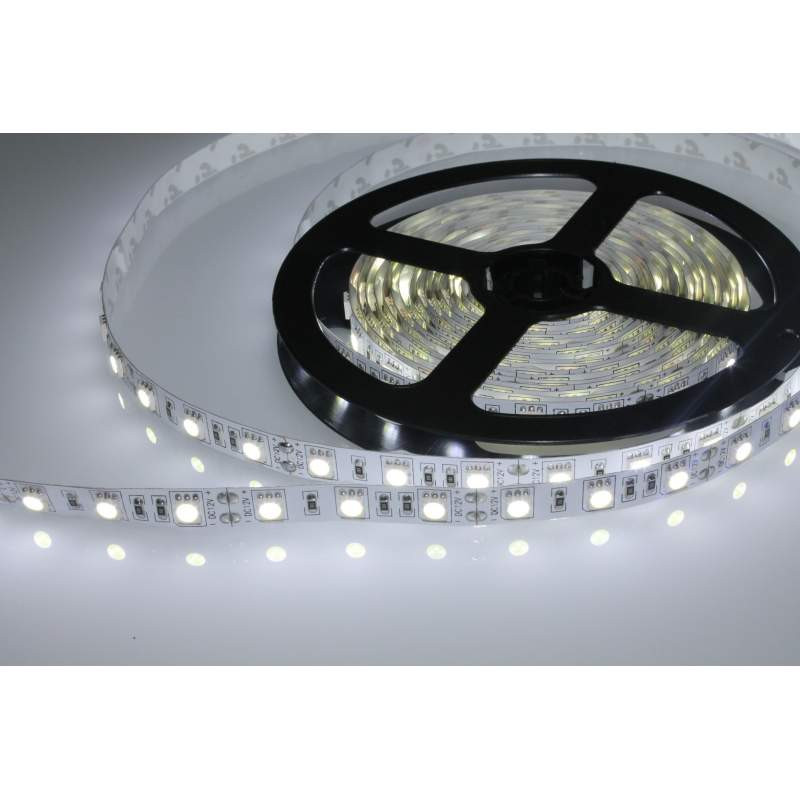 Tira de led flexible de 5 metros SMD 5050 60 led/m 6000 K IP65. Mod. PL219010W