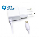 Cargador Micro USB UltraSpeed 2.1A Blanco Biwond. Mod. 50579