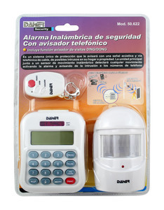 Alarma seguridad inalámbrica + avisador Mod 50.622