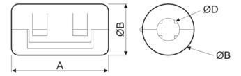 Filtros antiparásitos EMI para líneas de datos 50mm. Mod. 08605