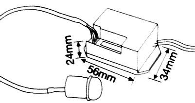 Detector de movimiento por infrarrojos empotrable mini. Mod. 60.259