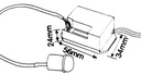 Detector de movimiento por infrarrojos empotrable mini. Mod. 60.259