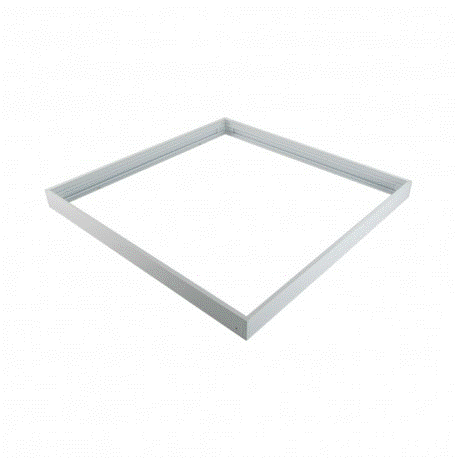 Marco de superficie para panel 59.5×59.5 cm blanco. Mod. LM9032