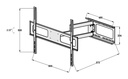 Soporte TV doble articulado LCD TV 37"-72" 50kg. Mod. 60.986