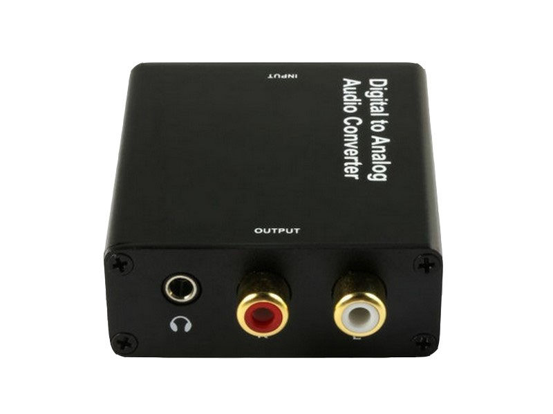 Convertidor de audio digital a analógico con salida jack auxiliar. Mod. 6120-A