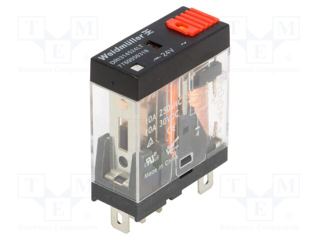 [DRI314524LT] Relé electromagnético 24VAC 10A 250V. Mod. 7760056318