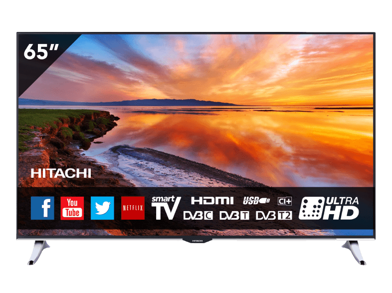 TV LED Hitachi 65" UHD 4K DVB-T2 S2 SMART. Mod. 65HZ6W69