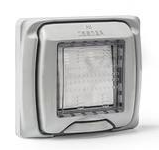 [19092FAM] Pulsador empotrar estanco 10A, 250V, IP55 Famatel. Mod. 19092